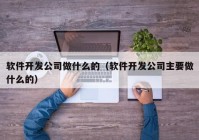 軟件開發(fā)公司做什么的（軟件開發(fā)公司主要做什么的）