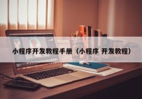 小程序開發(fā)教程手冊（小程序 開發(fā)教程）