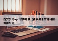 西安公司app軟件開發(fā)（西安關(guān)于軟件科技有限公司）