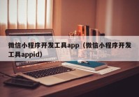 微信小程序開發(fā)工具app（微信小程序開發(fā)工具appid）