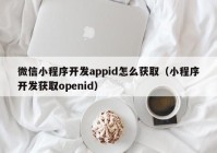 微信小程序開發(fā)appid怎么獲?。ㄐ〕绦蜷_發(fā)獲取openid）