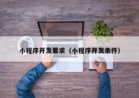 小程序開發(fā)要求（小程序開發(fā)條件）