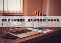 德州公司網(wǎng)站建設（德州網(wǎng)站建設公司哪家好）