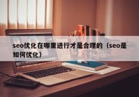 seo優(yōu)化在哪里進(jìn)行才是合理的（seo是如何優(yōu)化）