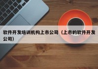 軟件開發(fā)培訓(xùn)機構(gòu)上市公司（上市的軟件開發(fā)公司）